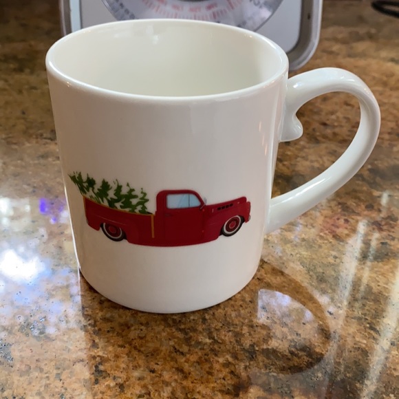Frankie Grey Mug with Red Truck and Christmas Tree - Picture 5 of 5